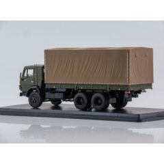 1:43 Масштабная модель КАМАЗ-53212 бортовой (с тентом)
