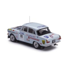 1:43 Масштабная модель Москвич 412 #86 Avtoexport Брундза/Ильин 27 Место Ралли 1000 Озер 1973