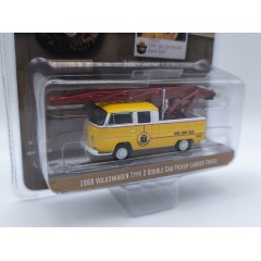 1:64 Масштабная модель VW T2 пикап с двойной кабиной с лестницей "A Forest's Future is in Your Hands!" 1968 Yellow/White/Red