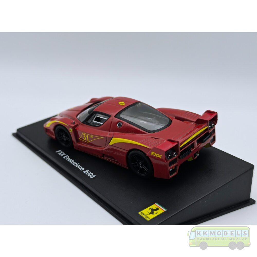 1:43 Масштабная модель FERRARI FXX Evoluzione #31 2008 Red