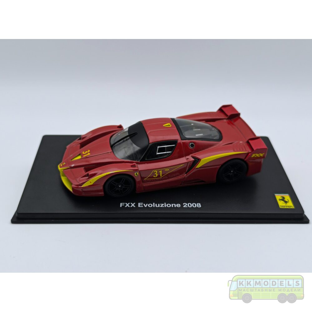 1:43 Масштабная модель FERRARI FXX Evoluzione #31 2008 Red