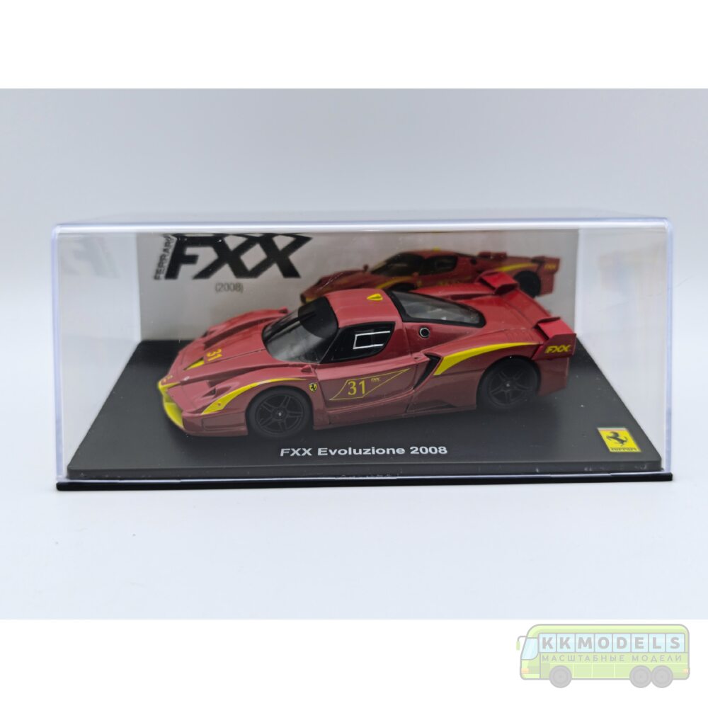 1:43 Масштабная модель FERRARI FXX Evoluzione #31 2008 Red