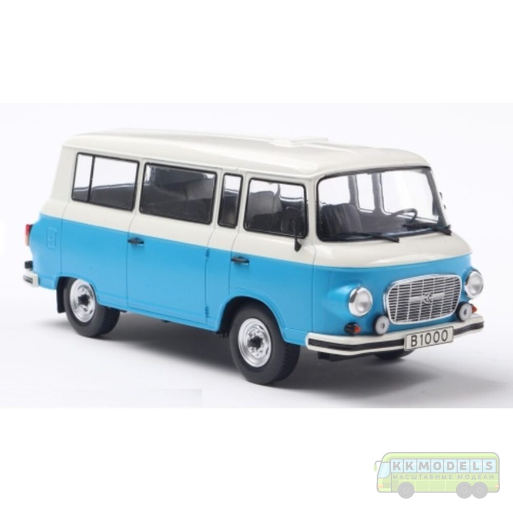 1:24 Масштабная модель BARKAS B1000 Bus 1970 Blue/White