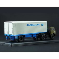 1:43 Масштабная модель МАЗ-504 с полуприцепом Alka N12CH Sovtransavto