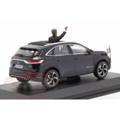 1:43 Масштабная модель CITROEN DS7 Crossback с фигуркой президента Франции Э.Макрона 2017 Dark Blue