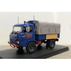 1:43 Масштабная модель RENAULT SAVIEM TP 3 MB 39 бортовой грузовик 4x4 c тентом "Croisiere Des Sables" 1975 Blue