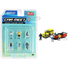 1:64 Масштабная модель FIGURES CAR MEET 1 SET LIMITED EDITION