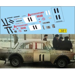 1:43 Декаль ИЖ 412 ралии НИИШИП