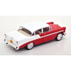 1:24 Масштабная модель CHEVROLET Bell Air Sedan 4-Door 1956 Red/White