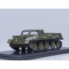 1:43 Масштабная модель Гусеничный транспортёр-снегоболотоход (ГТ-С), 1954 г.