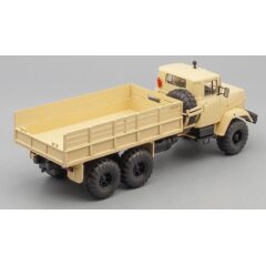1:43 Масштабная модель КРАЗ 260 бортовой с тентом (1989), песочный