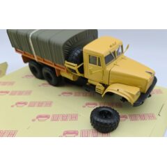 (Уценка!) 1:43 Масштабная модель КРАЗ 255Б бортовой с тентом (1969), оранжевый