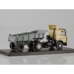 1:43 Масштабная модель МАЗ-5432 с полуприцепом-самосвалом МАЗ-5232В