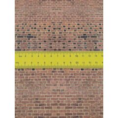 Самоклеющаяся текстура кирпичной стены №3 (крупная), для макетов, лист А4