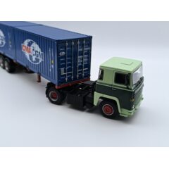 1:43 Масштабная модель SCANIA Lbt 141 Truck Container Cma Cgm Transports (1976), green / blue