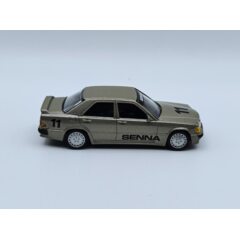 1:43 Масштабная модель MERCEDES-BENZ 190E 2.3-16V (W201) "Senna" 1984 Beige Metallic