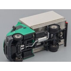 1:43 Масштабная модель ГАЗель NEXT A21R23 бортовой с тентом и обтекателем, зеленый / серый