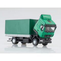 1:43 Масштабная модель МАЗ-5340 бортовой с тентом (рестайлинг)