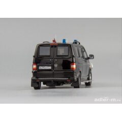1:43 Масштабная модель VOLKSWAGEN T-5 "FRIEDERICHS" (Автомобиль выездной охраны) серия ГОН, black