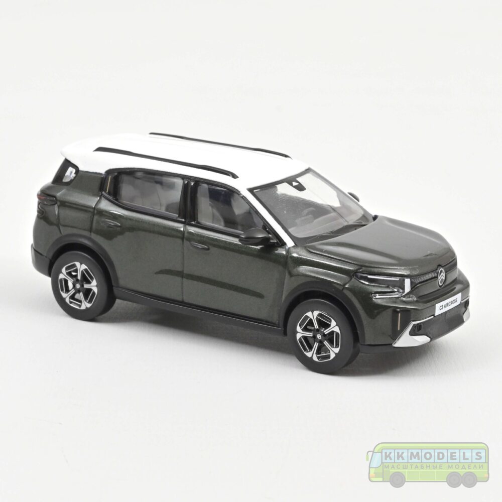 1:43 Масштабная модель CITROEN C3 Aircross (кроссовер) 2025 Montana Green/White
