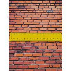 Самоклеющаяся текстура кирпичной стены №2 (крупная), для макетов, лист А4