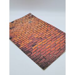 Самоклеющаяся текстура кирпичной стены №2 (крупная), для макетов, лист А4