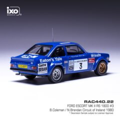 1:43 Масштабная модель FORD Escort RS 1800 Mk2 #3 "Ford Motorsport" Coleman/Neville Rally Circuit Ireland 1980