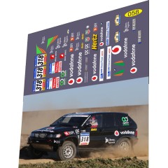 1:43 декаль BMW X5 №318 dakar 2008  barbosa