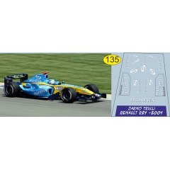 1:43 декаль Formula 1 №17 Renault R24 Ярно Трулли