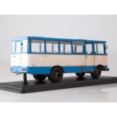 1:43 Масштабная модель Автобус Прогресс-35 голубой (со следами эксплуатации)