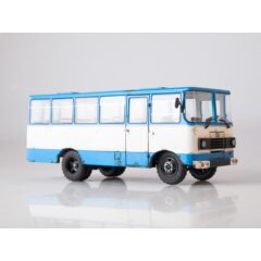 1:43 Масштабная модель Автобус Прогресс-35 голубой (со следами эксплуатации)