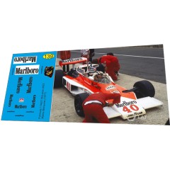 1:43 декаль Formula 1 №21 McLaren M23 №40 Жиль Вильнев 1977