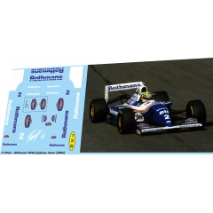 1:43 декаль Formula 1 №22 Williams FW16 Дэймон Хилл (1994)