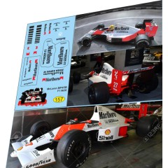 1:43 декаль Formula 1 №30  McLaren MP4/5B