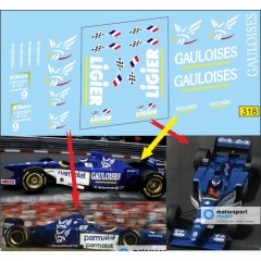 1:43 Декаль Formula 1 №57  Ligier JS43