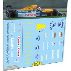 1:43 декаль Formula 1 выпуск №7 Williams FW 14B Манселл (1992)