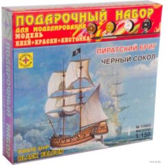 1:150 Подарочный набор. Пиратский бриг "Черный сокол"