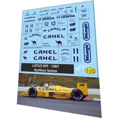 1:43 декаль formula1 №9 (для болида № 11 или №12)