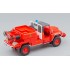 1:43 Масштабная модель ACMAT Tpk 4x4 Tanker Truck 1985 - Fire Engine - Vigili Del Fuoco - Feuerwehr, Red White Grey