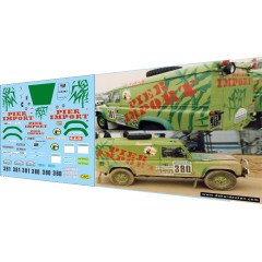 1:43 декаль LAND ROVER PIER IMPORT Dakar  1987