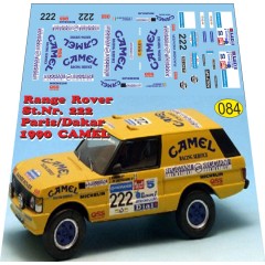 1:43 декаль Range Rover Camel rally dakar 1990