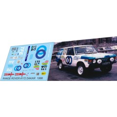 1:43 декаль RANGE ROVER №172 DAKAR  1986
