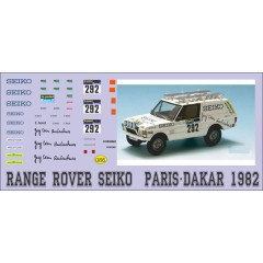 1:43 декаль Range rover SEIKo dakar 1982