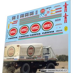 1:43 декаль Unimog 649 lucky explorer Dakar 1988