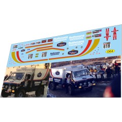 1:43 декаль Unimog №618 Rothmans Вakar 1986