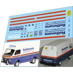 1:43 декаль VW LT28 техничка Кothmans Porcshe