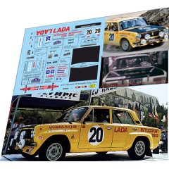 1:43 декаль Волжский 2101 Брундза 25 Acropolis Rally 1978