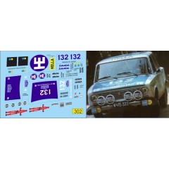 1:43 Декаль Волжский 21011 №132 Rally Acropolis 1976 R.Stohl O.Schurek