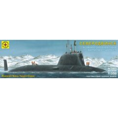 1:350 Сборная модель Атомная подводная лодка крылатых ракет "Северодвинск"