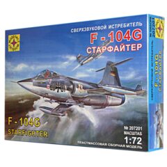 1:72 Сборная модель сверхзвуковой истребитель F-104G "Старфайтер"